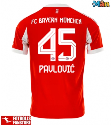 Bayern Munich Aleksandar Pavlovic #45 Hemmatröja 2025-26 Kortärmad